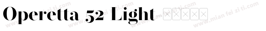 Operetta 52 Light字体转换